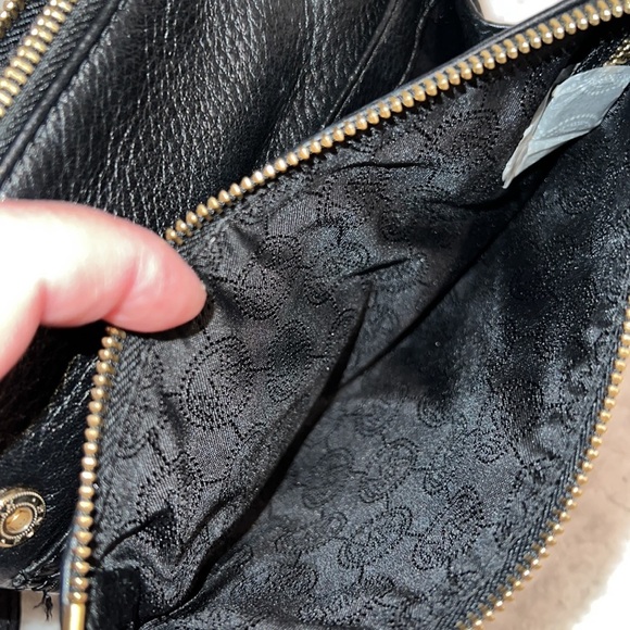 Michael Kors Crossbody Black Fulton Shoulder Purse Crossbody Double Zip - Picture 6 of 7